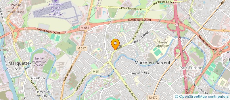 localisation de l'entreprise VENT D'OUEST 2023 à MARCQ-EN-BARŒUL