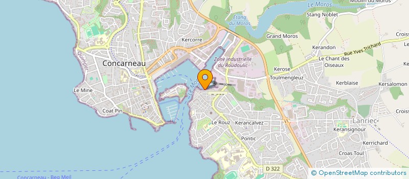 localisation de l'entreprise VENT D OUEST à CONCARNEAU