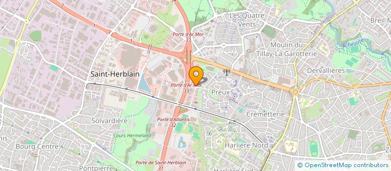 localisation de l'entreprise VENT D'OUEST  SAINT-HERBLAIN