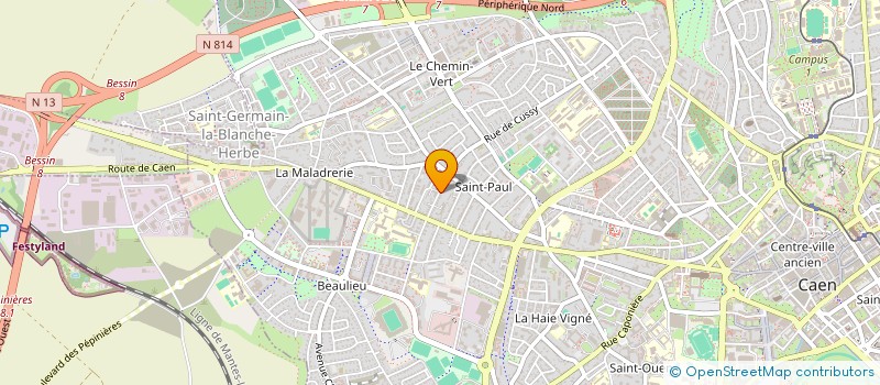 localisation de l'entreprise VENT D OUEST à CAEN