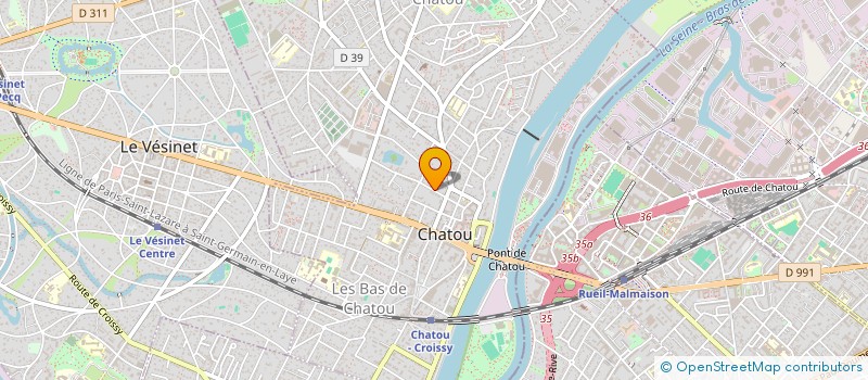 localisation de l'entreprise VENT D'OUEST  CHATOU