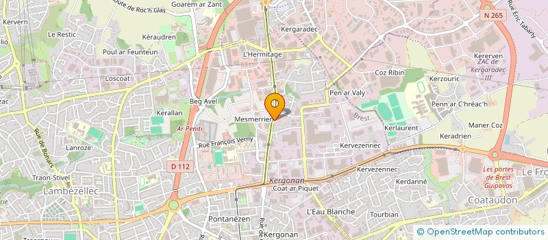 localisation de l'entreprise VENT D OUEST SPORT ET INSERTION à BREST