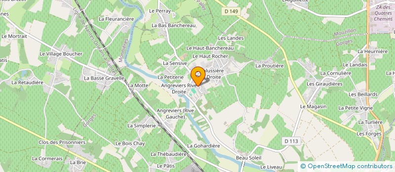 localisation de l'entreprise VENT D'OUEST ULM  GORGES