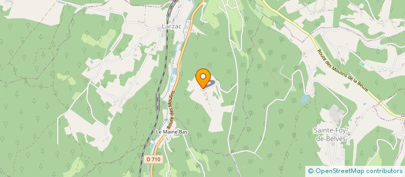 localisation de l'entreprise VENT D'OVALIE  LARZAC