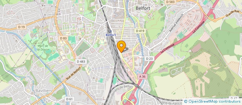 localisation de l'entreprise VENT DE JEUNESSE  BELFORT