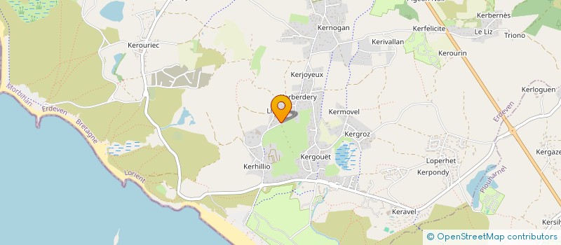 localisation de l'entreprise VENT DE MER  ERDEVEN