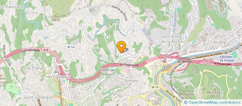 localisation de l'entreprise VENT DEBOUT PRODUCTIONS  NICE