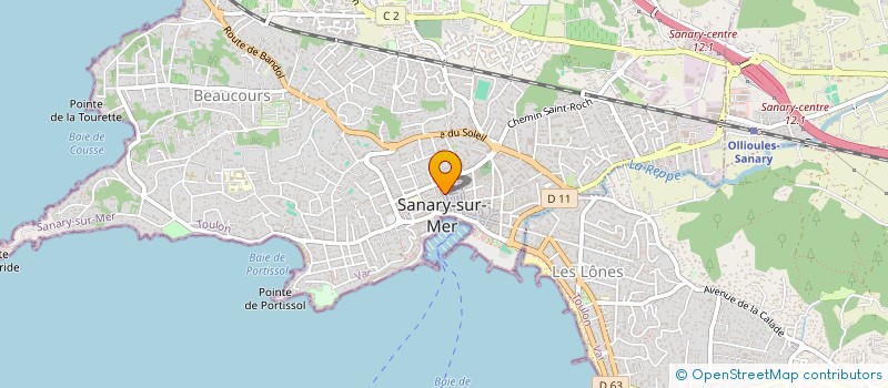 localisation de l'entreprise VENT DES ALIZES  SANARY-SUR-MER