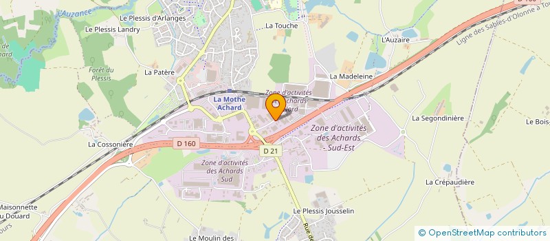 localisation de l'entreprise VENT DES MODES FASHION  LES ACHARDS