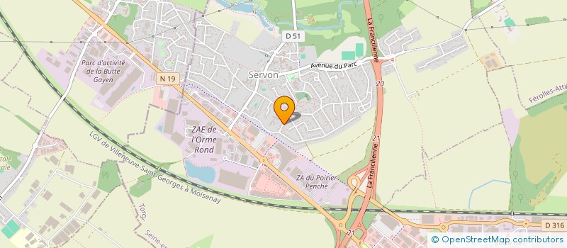 localisation de l'entreprise VENT DU SUD  SERVON