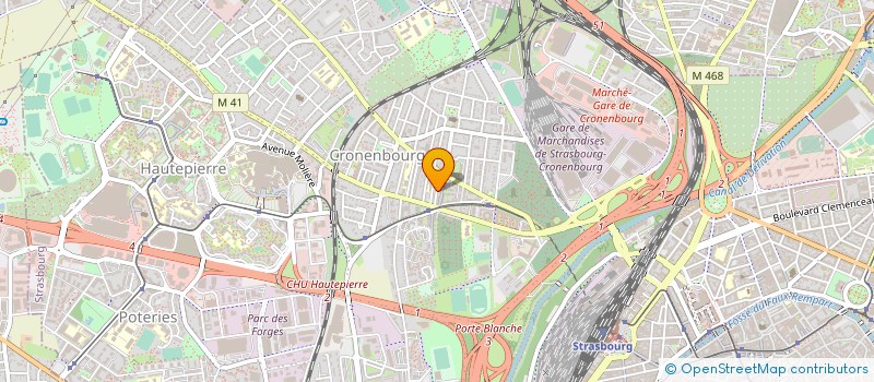 localisation de l'entreprise VENT-ELEC à STRASBOURG