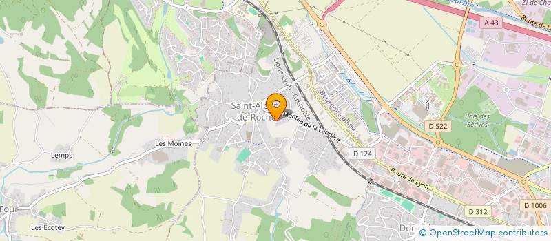 localisation de l'entreprise VENT LOCAL SAS  SAINT-ALBAN-DE-ROCHE