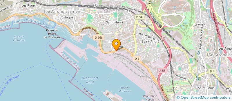 localisation de l'entreprise VENT & POISSON  MARSEILLE