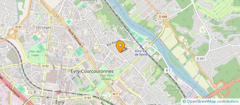 localisation de l'entreprise VENT REEL à EVRY-COURCOURONNES