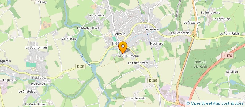 localisation de l'entreprise VENT REEL  PLESLIN-TRIGAVOU