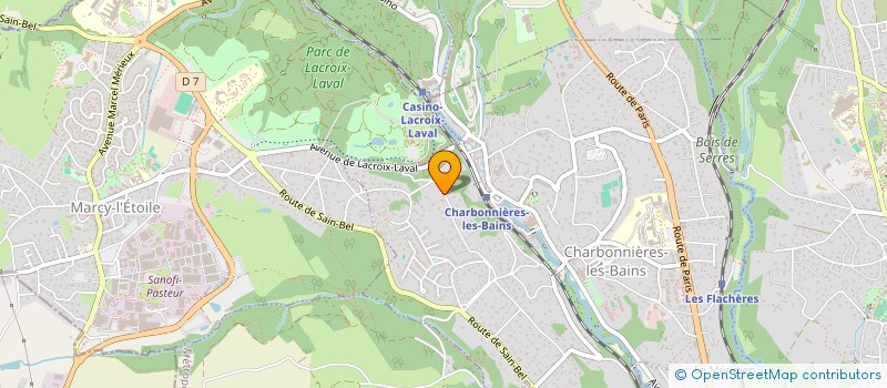 localisation de l'entreprise VENTAIX  CHARBONNIERES-LES-BAINS