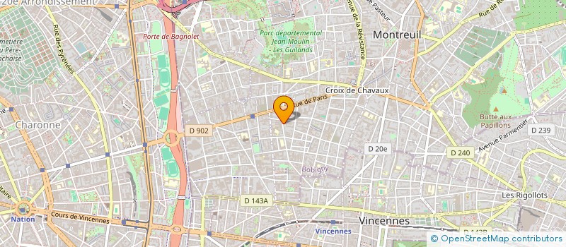 localisation de l'entreprise VENTE APPLICATION TECHNIQUES NOUVELLES à MONTREUIL