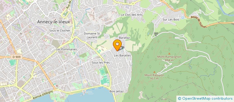 localisation de l'entreprise VENTE DE PROPRIETES à ANNECY
