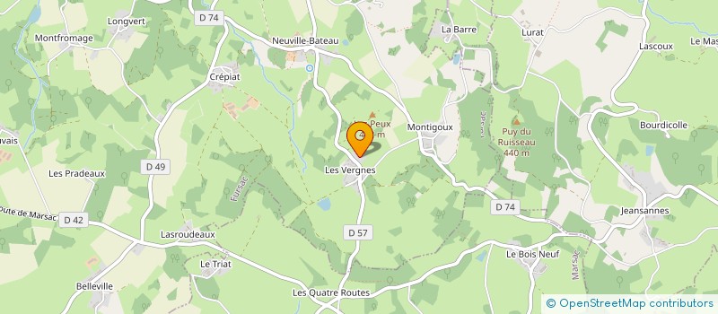 localisation de l'entreprise VENTE DIRECTE DE LA FERME à FURSAC