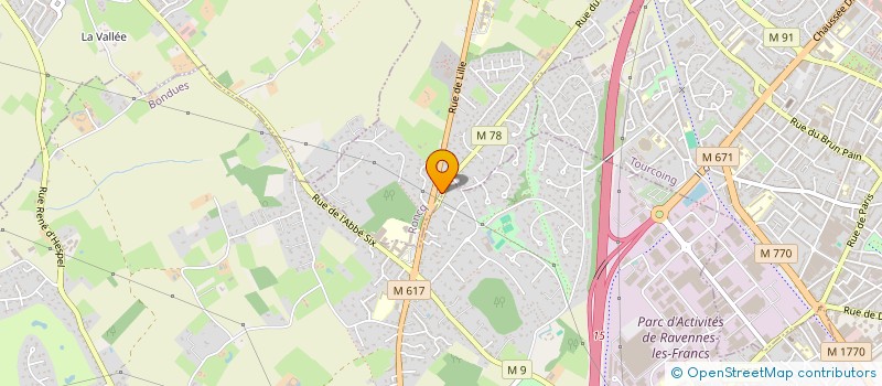 localisation de l'entreprise VENTE HABITAT à RONCQ