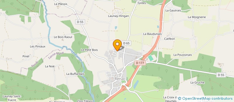 localisation de l'entreprise VENTE INFORMATION TRAVAUX à LANGON