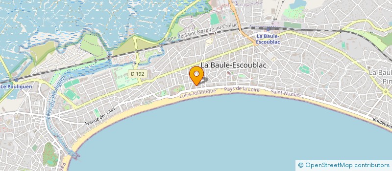 localisation de l'entreprise VENTE & LOCATION DE VEHICULES LES PALMIERS à LA BAULE-ESCOUBLAC