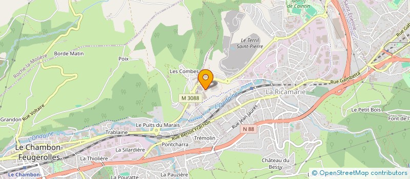 localisation de l'entreprise VENTE LOCATION MATERIEL ECHAFAUDAGE  LA RICAMARIE