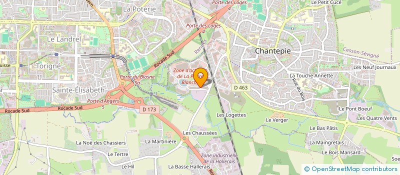 localisation de l'entreprise VENTELEC 35 à CHANTEPIE