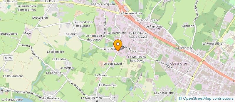 localisation de l'entreprise VENTELIS à COUERON