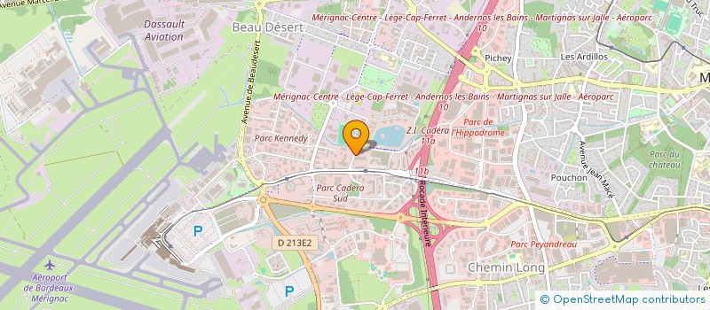 localisation de l'entreprise VENTES AUTOS BORDEAUX BASSIN  MERIGNAC