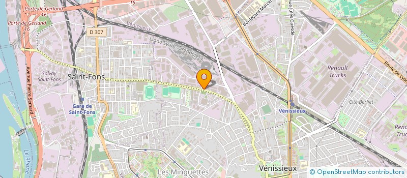 localisation de l'entreprise VENTES ET PRESTATIONS JEAN DELATOUR  VENISSIEUX