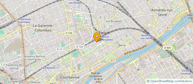 localisation de l'entreprise VENTES-RESPONSABLES.COM à COURBEVOIE