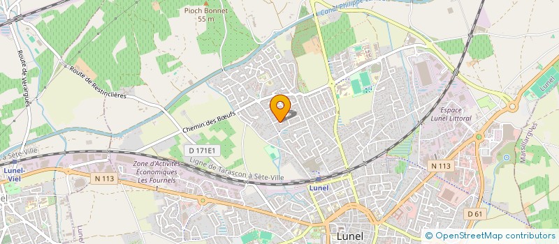 localisation de l'entreprise VENTFROID à LUNEL