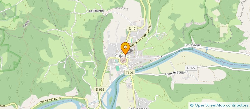 localisation de l'entreprise VENTI DUE  CAJARC