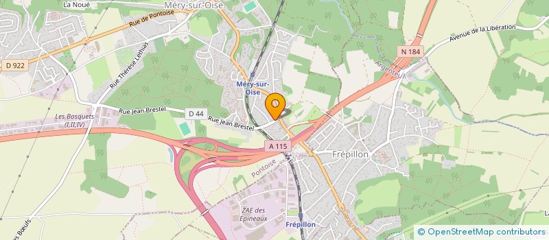 localisation de l'entreprise VENTIL 1  MERY-SUR-OISE