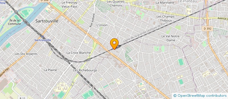 localisation de l'entreprise VENTIL'AB à HOUILLES