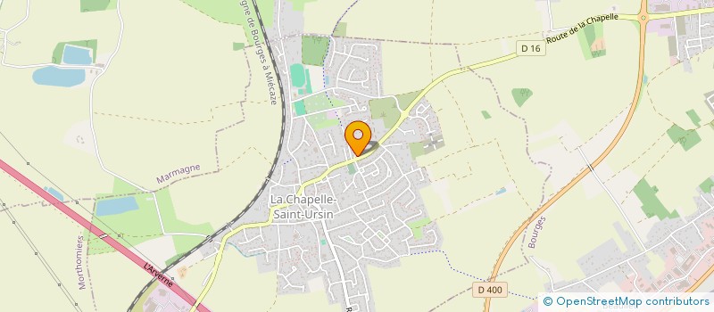localisation de l'entreprise VENTIL SERVICES CLIMATISATION à LA CHAPELLE-SAINT-URSIN