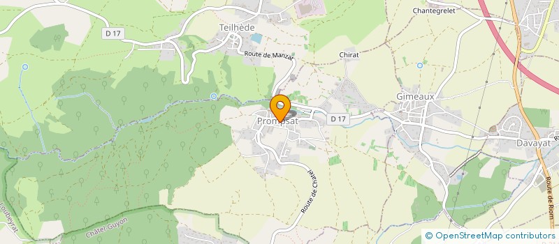 localisation de l'entreprise VENTILATION 63 à MOZAC