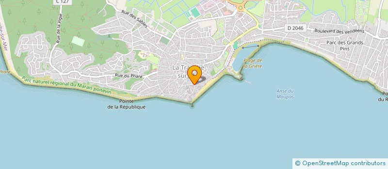 localisation de l'entreprise VENTO E MAREA à LA TRANCHE-SUR-MER