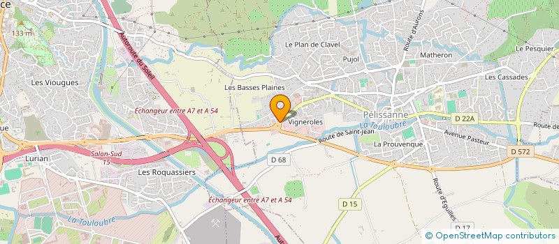 localisation de l'entreprise VENTO TECH  PELISSANNE