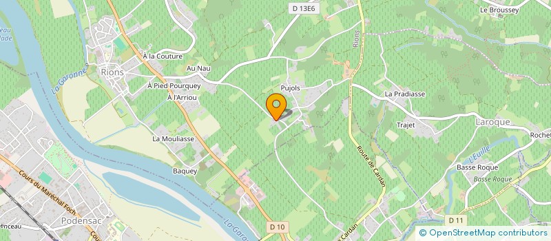 localisation de l'entreprise VENTOUSOSTEO - V.O.  RIONS