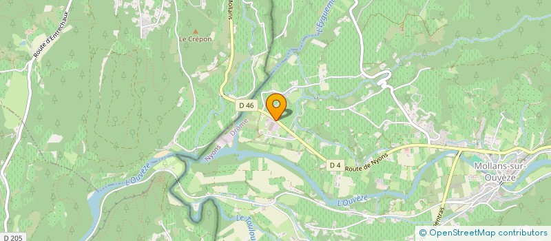 localisation de l'entreprise VENTOUX BLOC  MOLLANS-SUR-OUVEZE