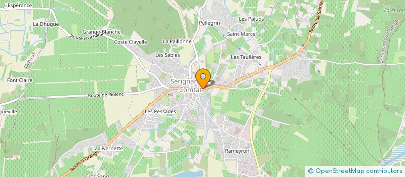 localisation de l'entreprise VENTOUX - DENTELLES IMMOBILIER  ORANGE