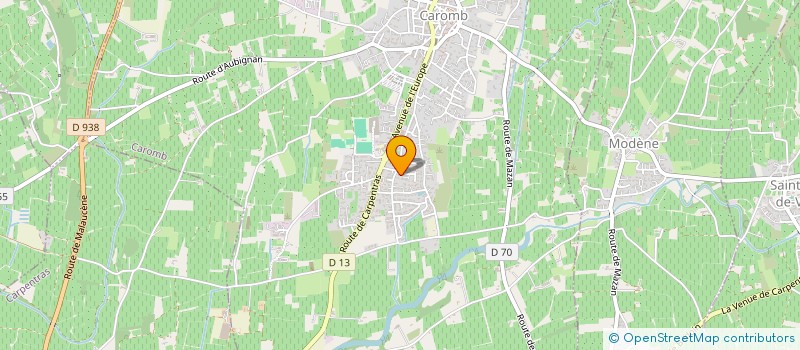 localisation de l'entreprise VENTOUX PRESTA  CAROMB