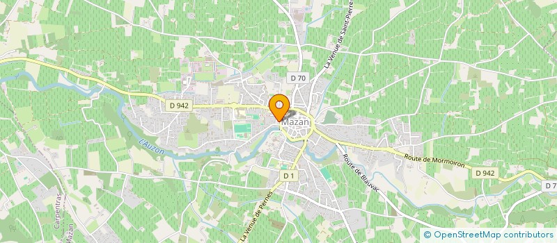 localisation de l'entreprise VENTOUX SUD FOOTBALL CLUB MAZAN-BEDOIN à MAZAN