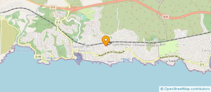 localisation de l'entreprise VENTRE TRESOR  SAUSSET-LES-PINS