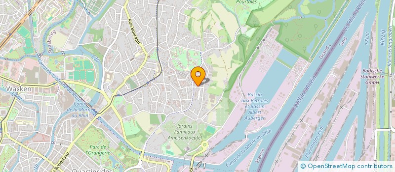 localisation de l'entreprise VENTRON LA MONTAGNE  STRASBOURG