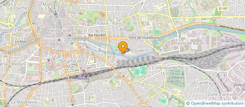 localisation de l'entreprise VENTS CONTRAIRES à RENNES