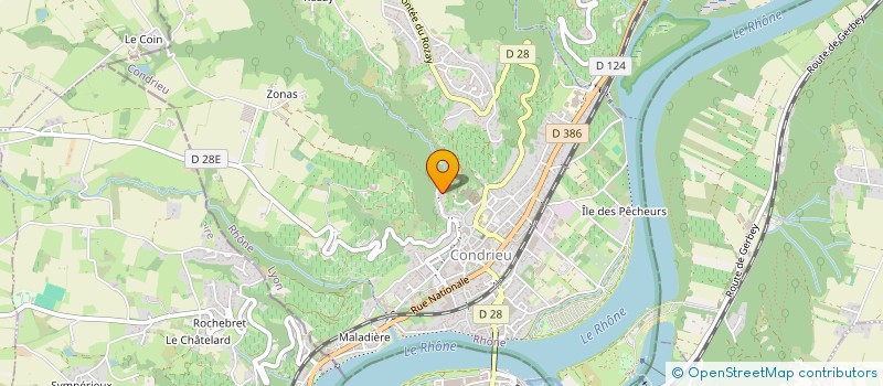 localisation de l'entreprise VENTS D'ANGES CREATIONS  CONDRIEU