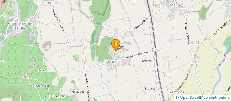 localisation de l'entreprise VENTS D'EST  CHAVANNES